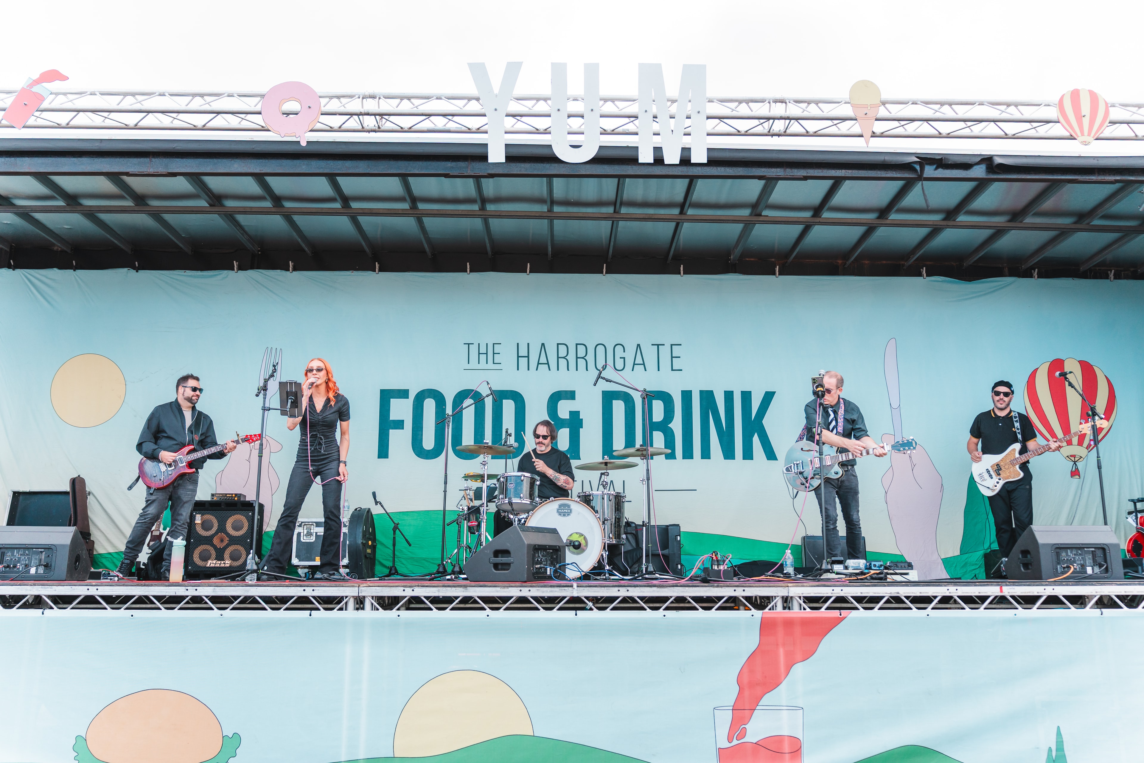 Viva Vinyl performing live at the Harrogate Food & Drink Festival